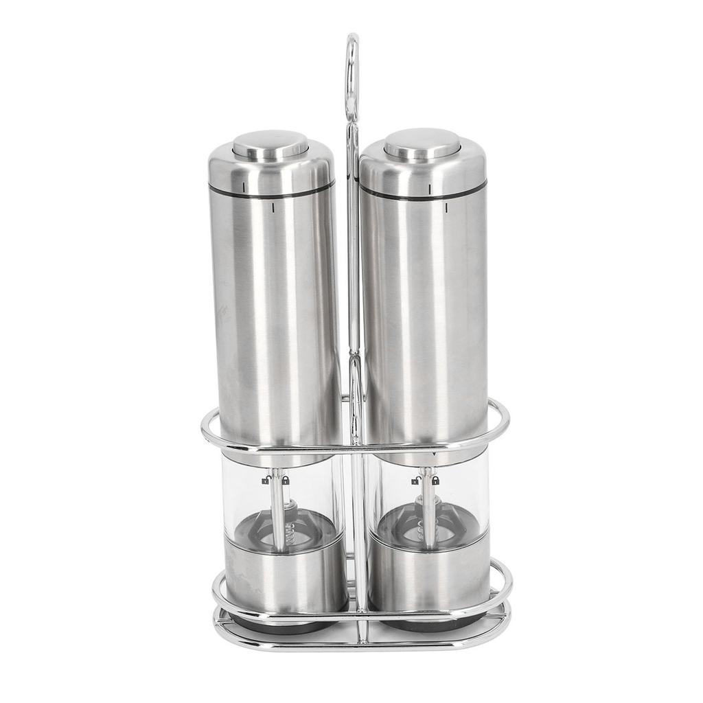 Electric Pepper Grinder Battery Powered 20g Stainless Steel Multifunctional with Stand Electric