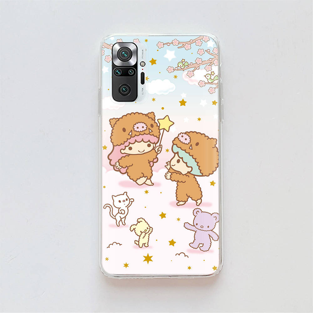 

Прозрачный чехол для Samsung A04 A14 A23 A34 A54 M23 M33 M52 M53 Realme Narzo 50 50I 50a Prime C35 C55 C30S 10 9 Pro H-4 Little Twin Stars Infinix Zero X олений