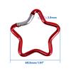 Carabiner Clip Star Shape Climbing Buckle Aluminum Alloy Heavy Duty Keyring Hook for Camping Fishing Hiking Traveling