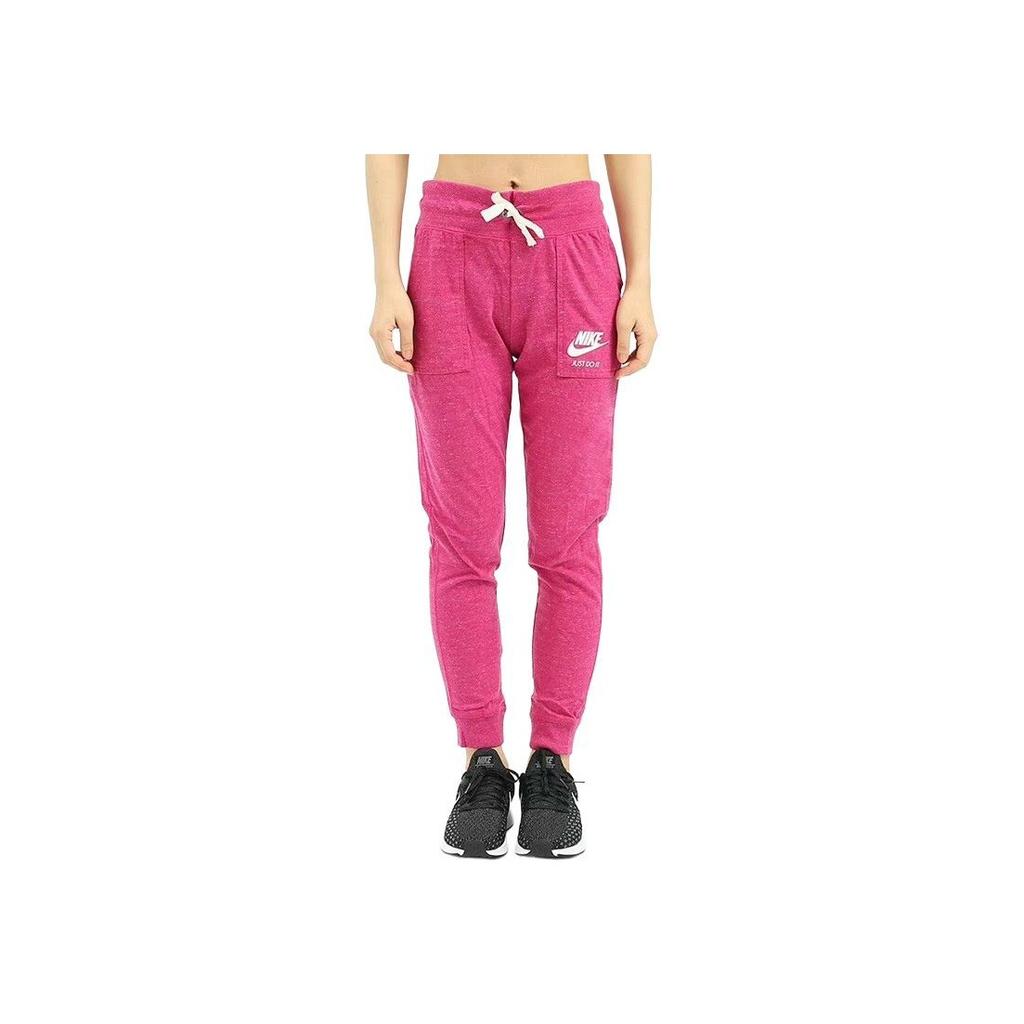Nike Kids  Knitted Sports Pants Breathable Logo Print Drawstring Cuffs Kids pants 874602-607