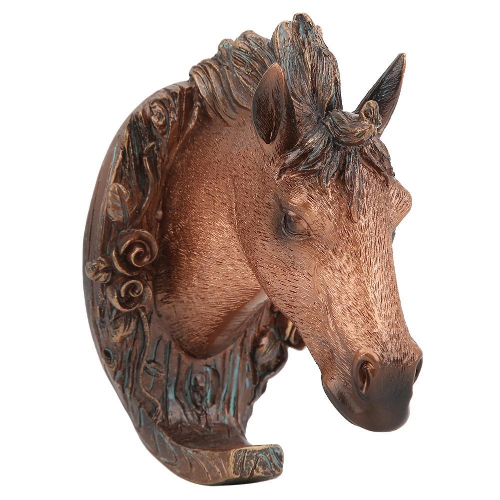 Vintage Tierform Wandhaken Mantelhaken Heimdekoration für Badezimmer Schlafzimmer(Pferdeform )