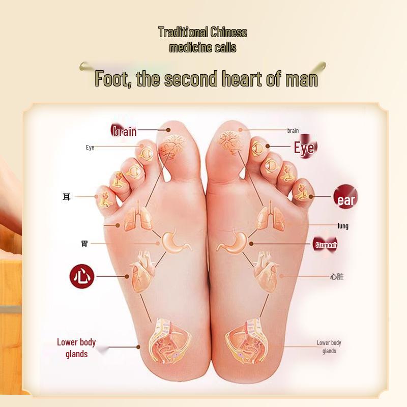 Zhongjing Mugwort Herbal Foot Bath - Portable Winter Soak for Relaxation and Sleep Aid.