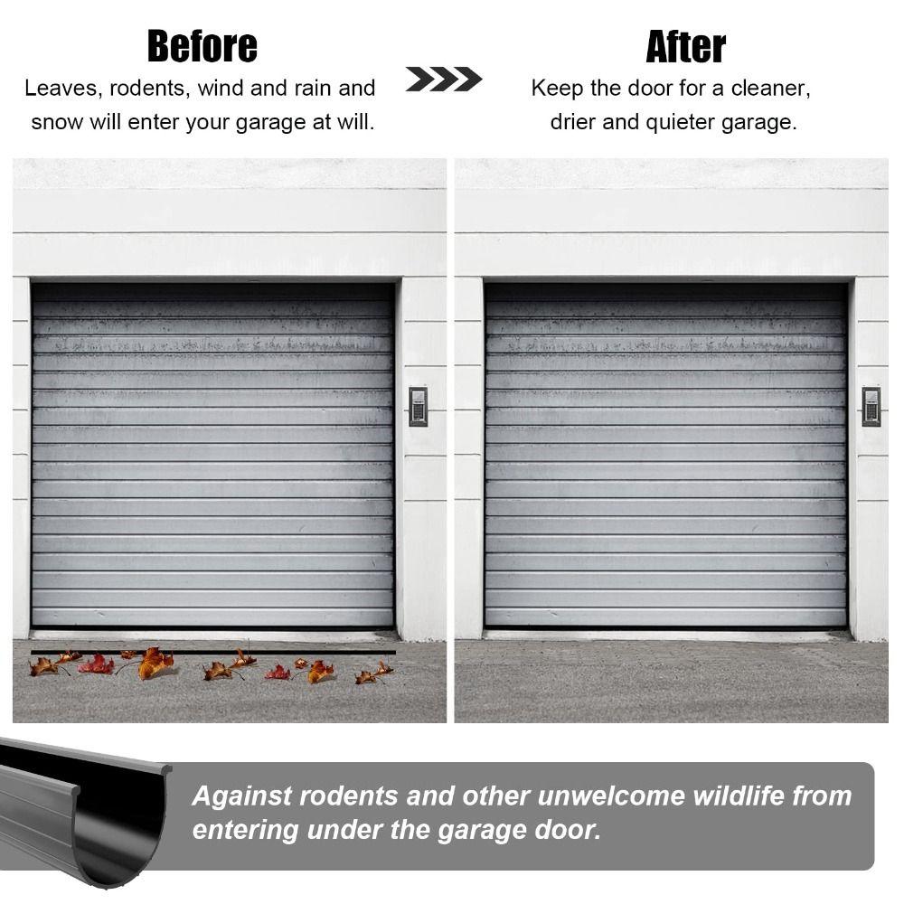 Non-deforming T Ends Sealing Strip U-Shape Replacement Seal Professional Garage Door Bottom Seal