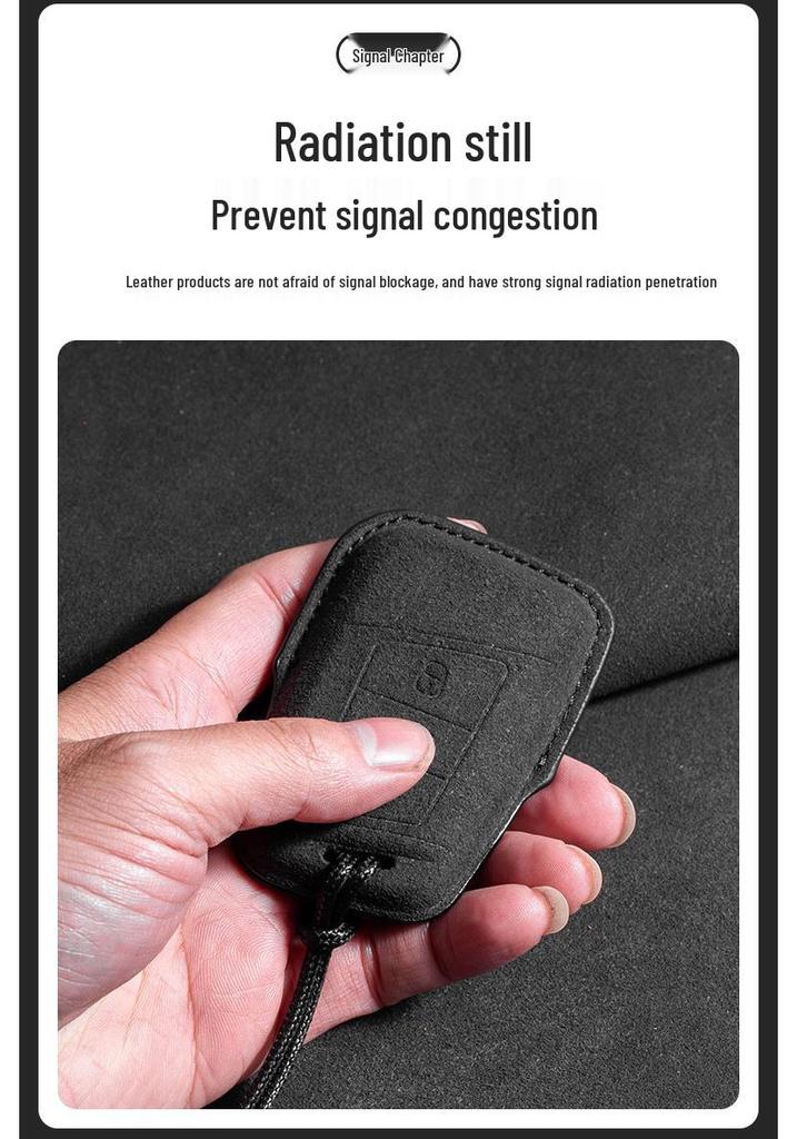 Volkswagen Suede Key Cover for Touareg, Tan Yue, Tiguan L, Lingdu L, Magotan, CC