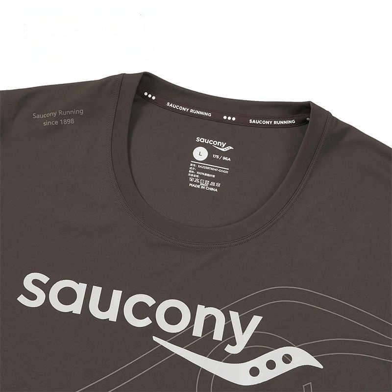 Saucony Skin-Friendly Comfortable Sports Training Breathable Reflective Logo Tank Top Men Tops Earth-Tone SA2259TK04T-CO021