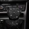 Black Diamond Crystal Car Gear Shift Cover Rhinestone Auto Shifter Hand Brake Cover Bling Car Interior Accessories Decorate