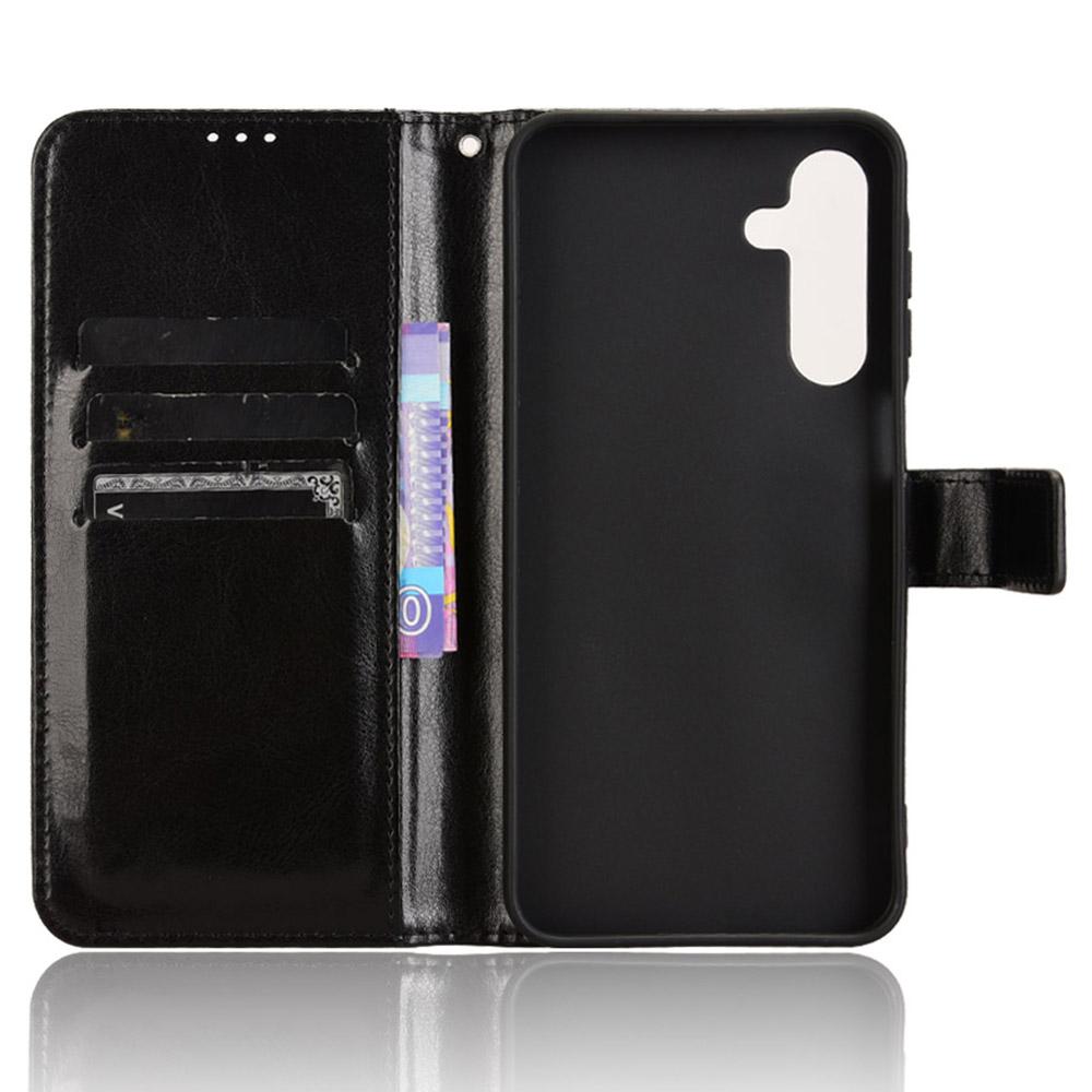 For Samsung Galaxy A16 5G/A16 4G Case Crazy Horse Texture PU Leather Phone Wallet Cover