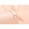 Mobius Ring Necklace for Women Niche Light Luxury Geometric Collarbone Chain Fashionable Small Fresh Rose Gold Garland Pendant