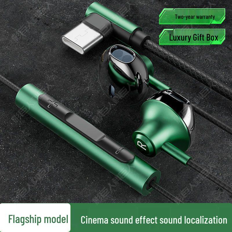 P8 Wired Metal Gaming Headset, Compatible with Apple, OPPO, Huawei Type-C Devices and Universal Computers