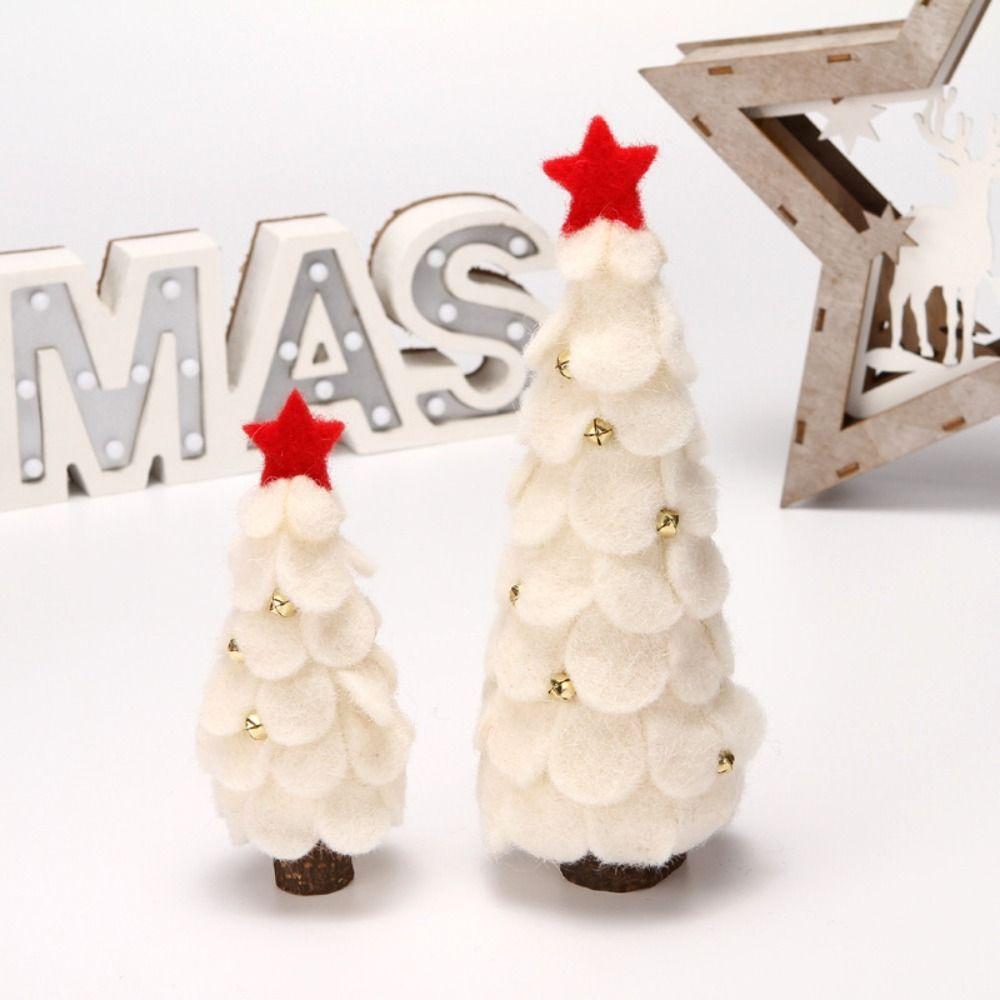 Wool Felt Artificial Christmas Tree Xmas Ornaments Desktop Decoration Mini Christmas Tree Navidad