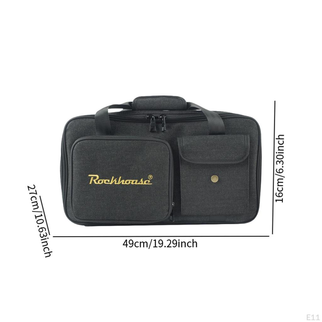 Guitar Effects Pedal Board Bag Case Organizer for Daily Transport