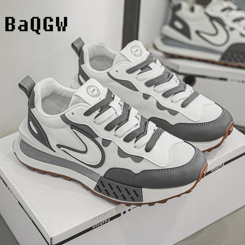 Nuevos Zapatos de Hombre de Diseño Color Block Transpirables para Correr para Hombre Vulcanizados Clásicos de Moda Masculina Suela Gruesa Zapatillas Chunky