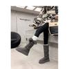Two Wear Brown Thick-soled Fluffy High Boots 2025 Winter Velvet Medium Tube Cotton Shoes To Keep Warm Northeast Snow Boots Women