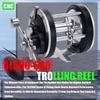 New Saltwater Fishing Reels 7+1bb Casting Sea Fishing Reel Gear Ratio 4.4:1 Spinning Reel 20-30KG Grag Trolling Reel Round Baitcasting Reel Lure Reel