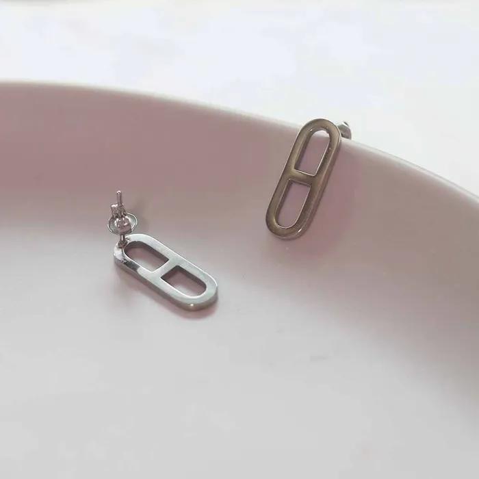_cc02 Chandal Pendant Drop Earrings (Surgical Steel) (Non-tarnishing)
