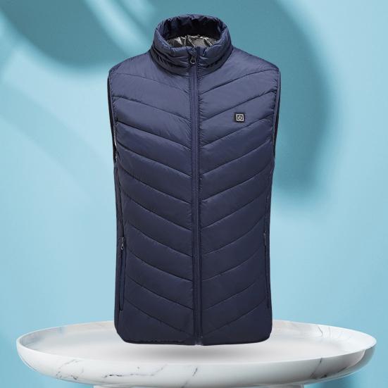 Heating Waistcoat Stand Collar Firm Hemming Comfortable Warming Rechargeable Electric Heating Vest