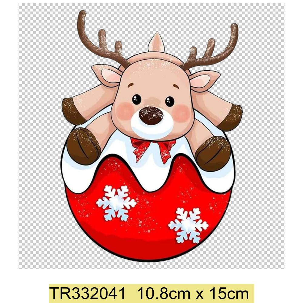 Aufbügelbilder Weihnachten Weihnachtsmann Bäume Kleidung DIY T-Shirt Kleid Applikation Wärmeübertragung Weihnachtsbaum Auto Aufbügel-Vinyl-Aufkleber