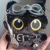 Creative Plush Little Black Cat Pendant Cute Fashion Cat Keychain Exquisite Backpack Decoration Accessories