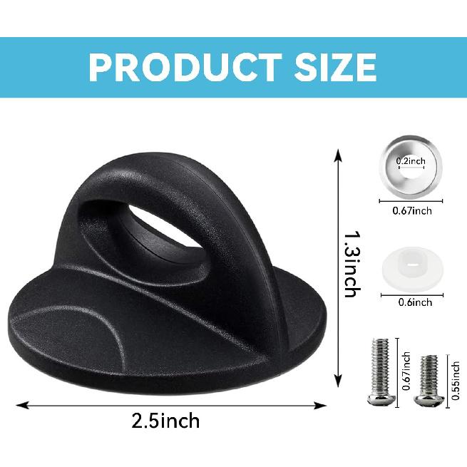 2Pcs Universal Pot Lid Top Replacement Knob, Bakelite Pan Lid Holding Handle, Heat Resistant and Prevent Static Electricity, Easy Installation Easy