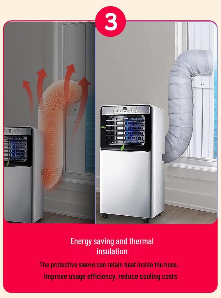 Air Conditioner Soft Hose Protector - Insulated, Dustproof, Portable, Easy to Install