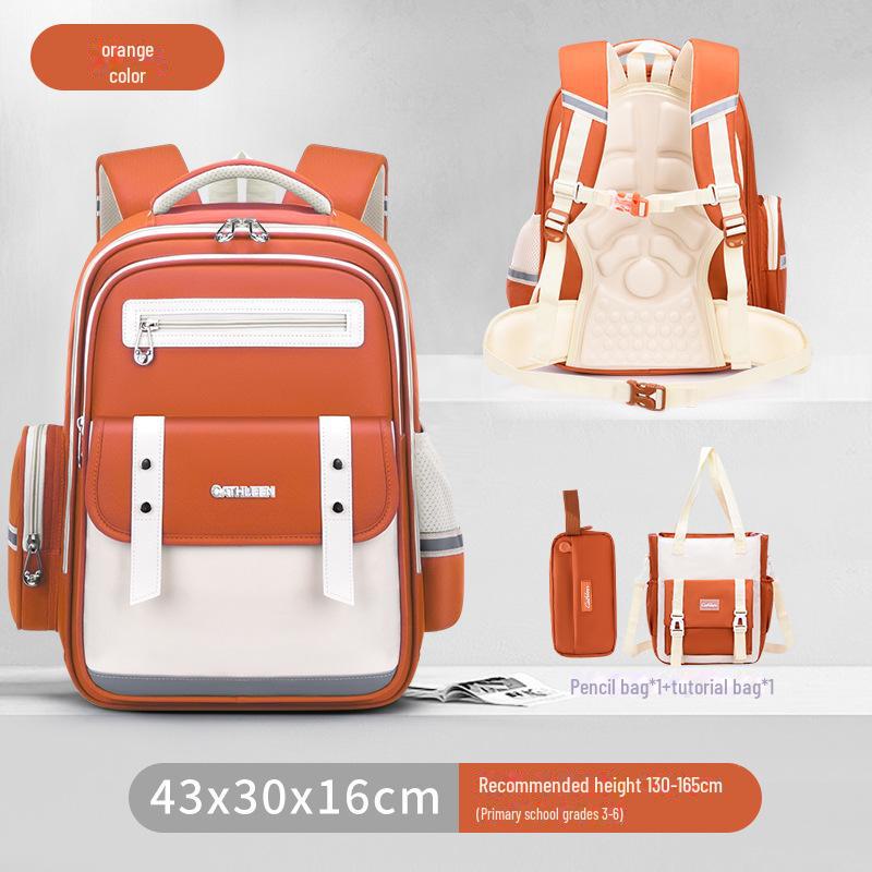 Cloud Schoolbag: Large Capacity, Lightweight Backpack for Grade 1-6 Boys & Girls