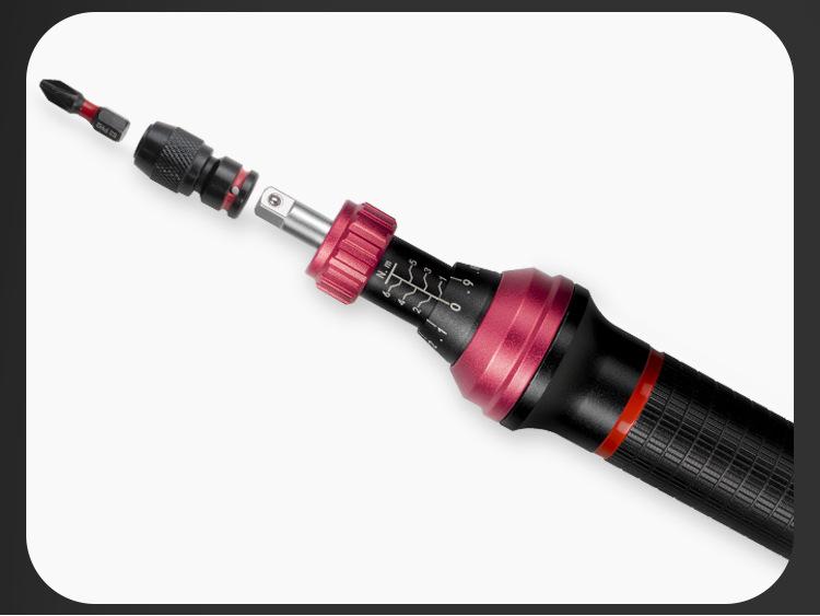 High-Precision Digital Torque Screwdriver with Adjustable Preset Mechanism