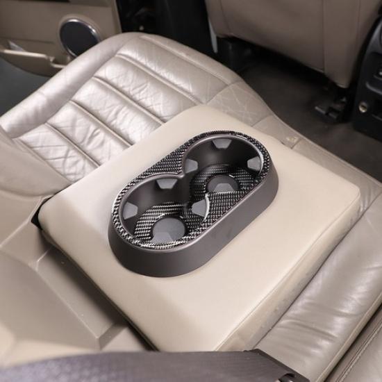 Panelová ozdobná nálepka z uhlíkových vláken na zadní držák nápojů pro Hummer H2 2003-09