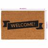 vidaXL Coconut Fiber Doormat Natural Color 40 X 60 Cm Tufted