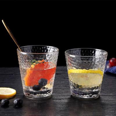 Creative Glass Hammer Patterned Cups Beer Juice Cups Transparent Beverage Cup High Appearance Level Beer Tea Cups Cocktail Glass