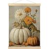 BCUANGD Vintage Fall Wall Art - Retro Autumn Wall Decor Poster Hanger with Wood Frames, Pumpkin Maple Leaf Artwork Hanging Canvas Decor for Farmhouse