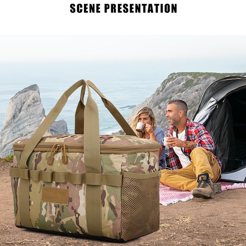 Aufbewahrungstasche für Outdoor-Besteck, Picknicktasche mit großem Fassungsvermögen für Camping, Aufbewahrungstasche mit großem Fassungsvermögen für Outdoor-Campingausrüstung