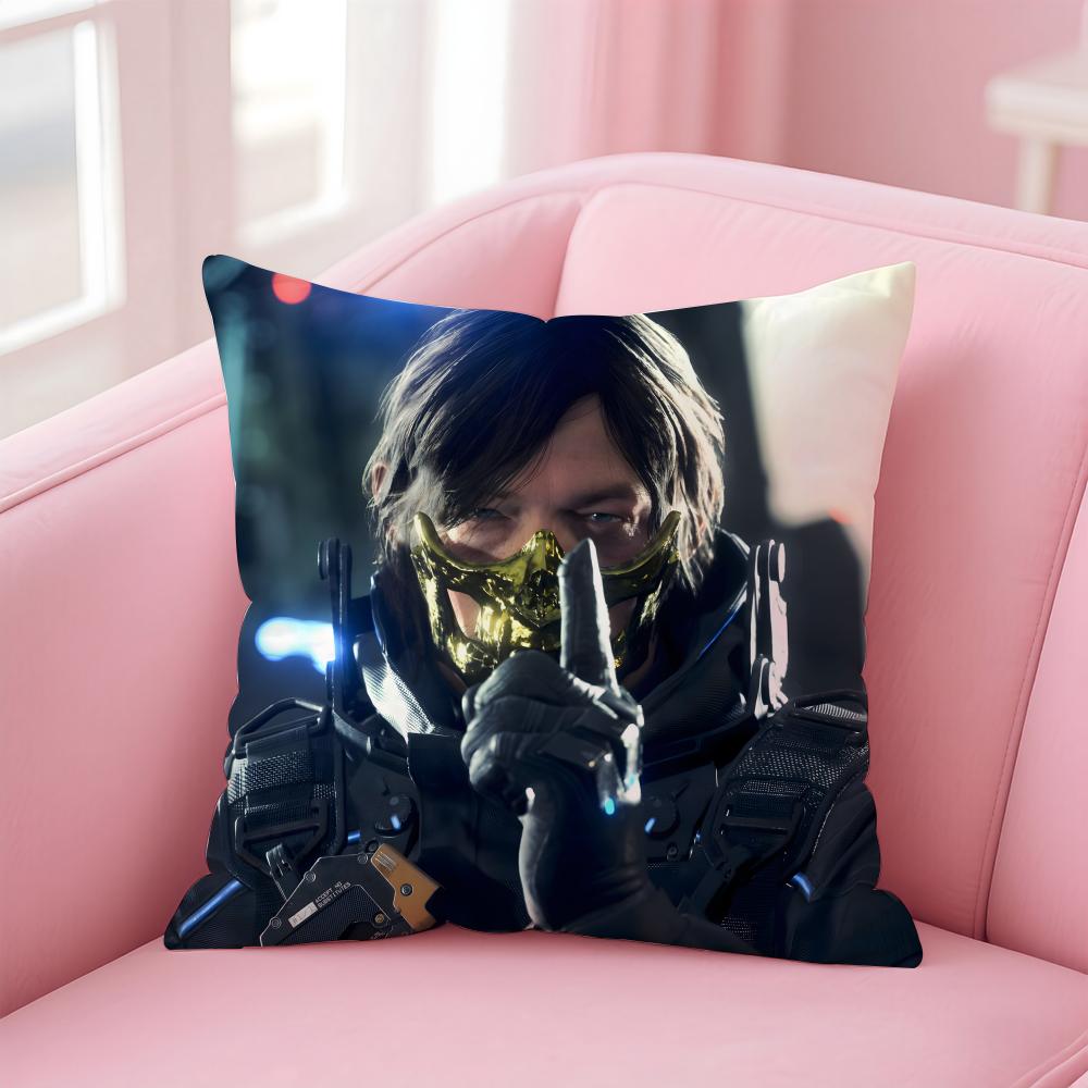 

Epic SciFi Japanese Game DDeath Stranding Cushion Cover Pillow Case Soft Skin Friendly Fabric Concealed Zipper 30X30cm