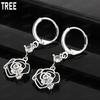 Exquisite Vintage-Style Camellia Earrings In 925 Sterling Silver — Stylish Evening Jewelry