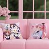 Chocola Nekopara Anime Cushion Cover Reversible Plush Pillow Cover – For car, sofa, bedroom, perfect as a gift.