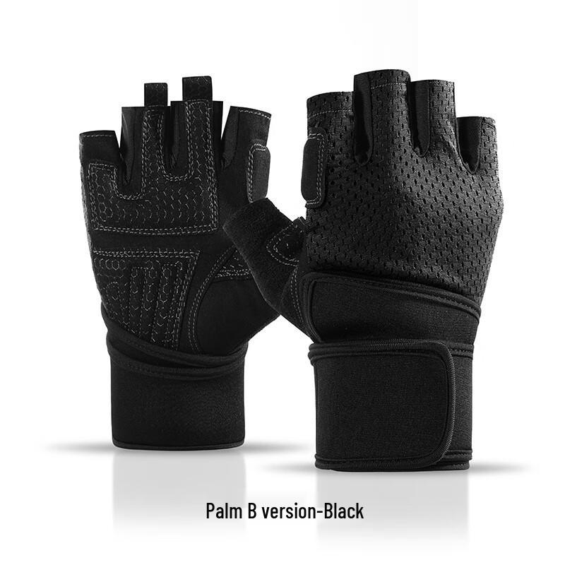 WEZHO Weightlifting Fitness Gloves with Wrist Support