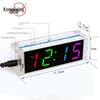 Seven-Color DIY Digital Clock Kit for Electronic Experimentation