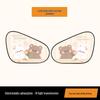 Cartoon Car Sunshade - Cute Electrostatic Heat Insulation Blocker for Summer
