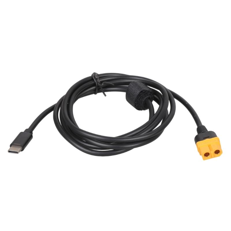 Type C Male to XT60 Female Power Cable 100W for Drones Solar Batteries Toys Model Airplanes