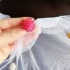 Romantic Tulle Table Runner Handmade Colorful Table Cover Pom-Poms Tablecloth  Dining Room