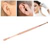Ear Spoon Double Head Stainless Steel Ergonomic Design Relieve Itching Glossy Rounded Spiral Spring Ear Pick