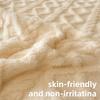 Fleece Throw Blanket Soft Warm Fluffy Sofa Bed Blanket Light Cozy Microfiber Office Nap Blanket