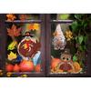 Thanksgiving Window Clings Double Sided Fall Leaves Autumn Window Clings for Glass Cute Turkey Gnome Autumn Window Stickers Fall Window Stickers Home