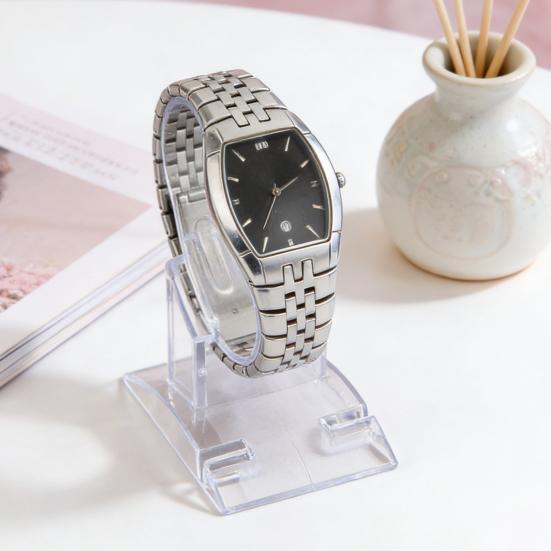 Przezroczysty stojak na zegarek w kształcie litery C Stojak na bransoletkę Biżuterię na nadgarstek do domu Biurka Lady Sklepowej