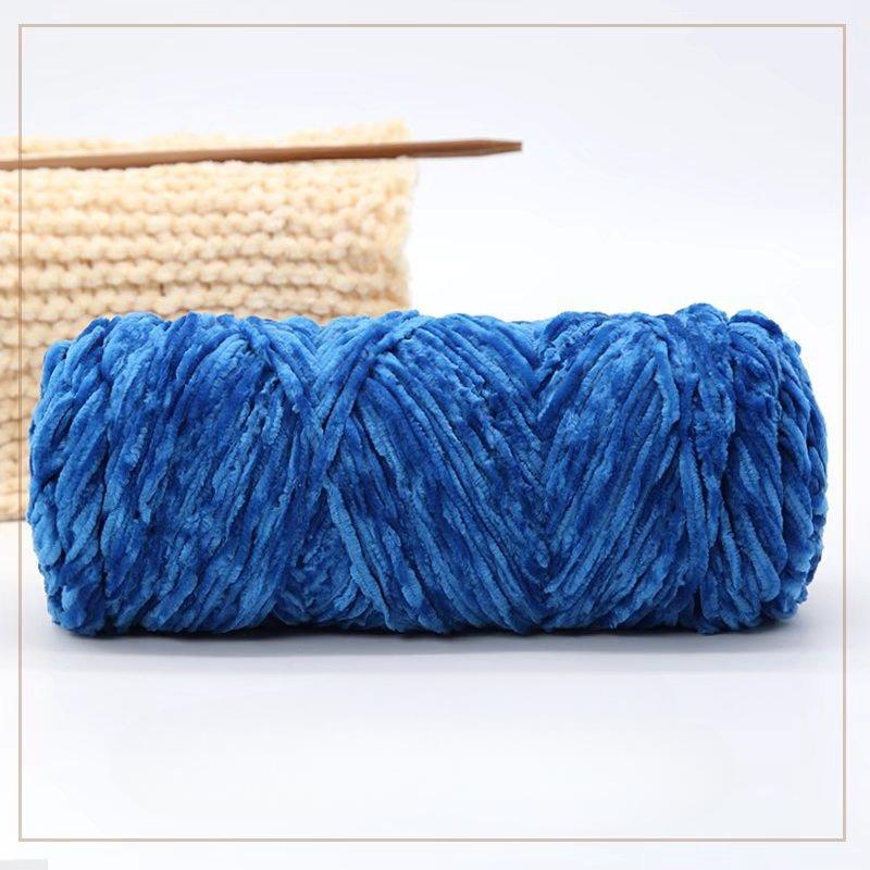 500g Chenille Soft Velvet Yarn Cotton Wool Yarn Crochet Yarn DIY Handmade Scarf Sweater Coat Blankets for Knitting Crafts