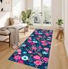 Carpet Mat Rug Home Decoration Colorful Floral Flower Pattern Area Rug Living Room Bedroom Bohemian Botanical Style