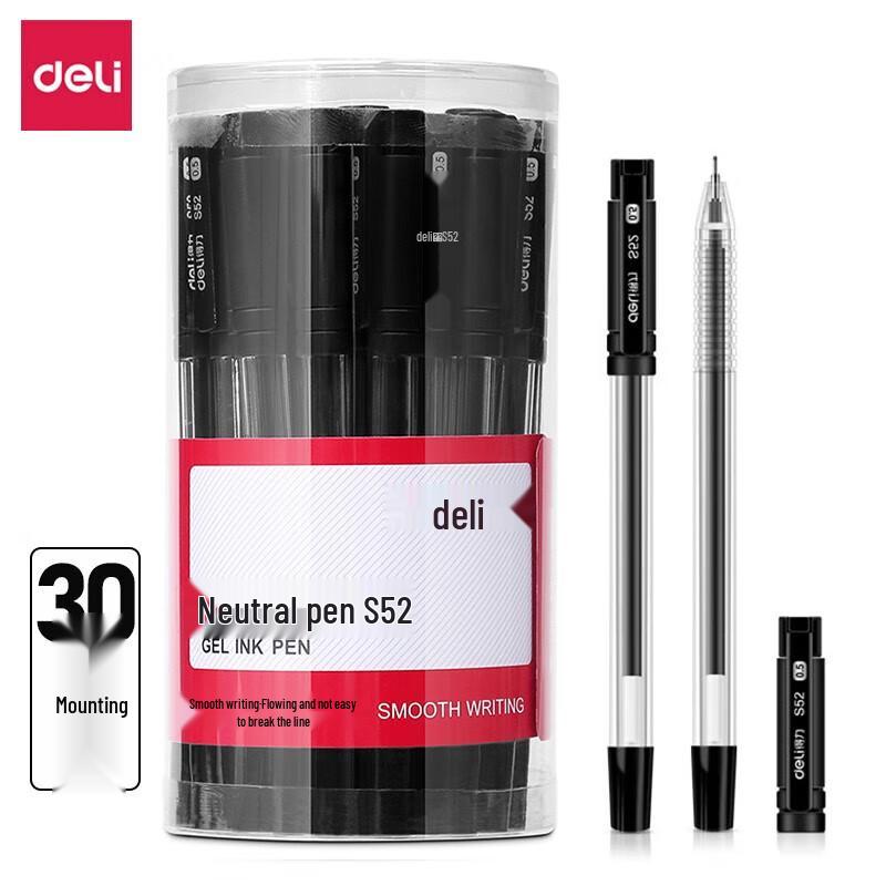 Deli S52 Black Gel Pen
