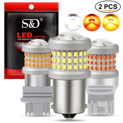 2 Pezzi P21W led 1156 T20 W21/5W 7443 P21/5W T25 2000LM Lampadine Auto 7440 BA15S BAY15D BAU15S PY21W Luce DRL Auto 1157 3157 Retromarcia Indicatore di Direzione Luce Freno