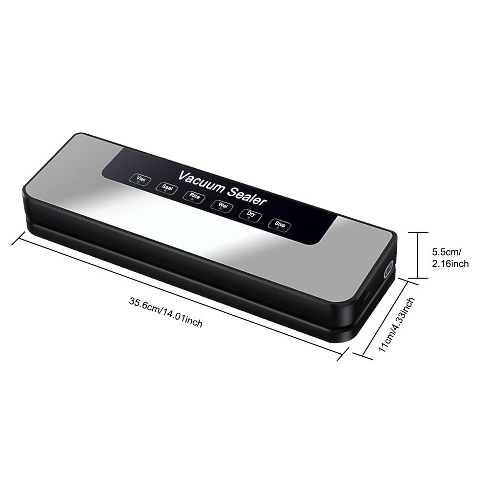 New Commercial Vacuum Sealer with 50 Sealer Bags,Food Preservation 65KPA Strong Suction Compression Device for Dry and Wet Items