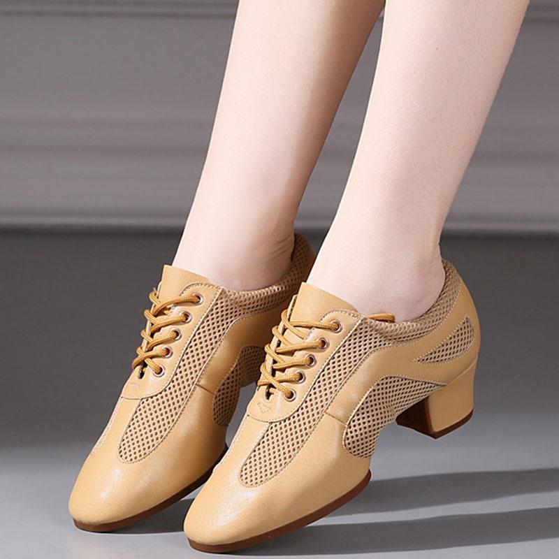 Damen Latein Tanzschuhe Jazz Ballsaal Salsa Tanzschuhe Frau High Heels Training Modern Tango Tanz Sneakers