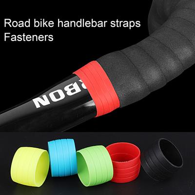 1 Pair Bicycle Cable Manager Όμορφο χρώμα ανθεκτικό εύκολο στη μεταφορά Λεία επιφάνεια υψηλής ελαστικότητας Εργαλείο ποδηλασίας Δαχτυλίδι συγκράτησης λαβής ποδηλάτου
